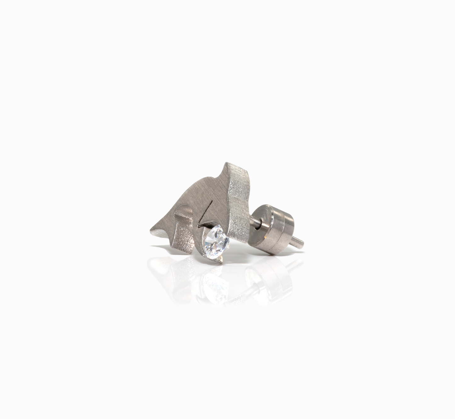 ER119W B.Tiff Shark Earrings