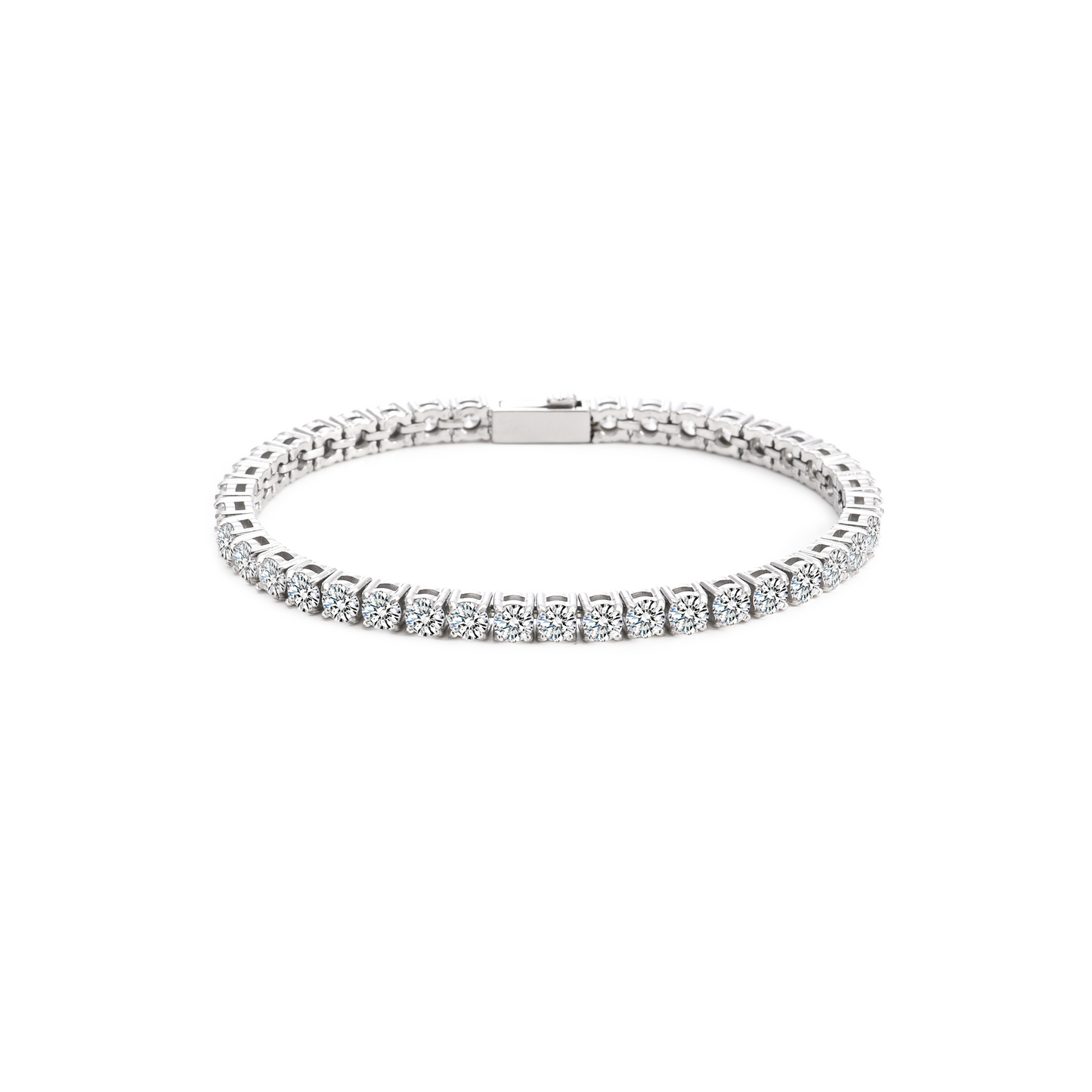 BG400W B.Tiff 4mm Tennis Bracelet