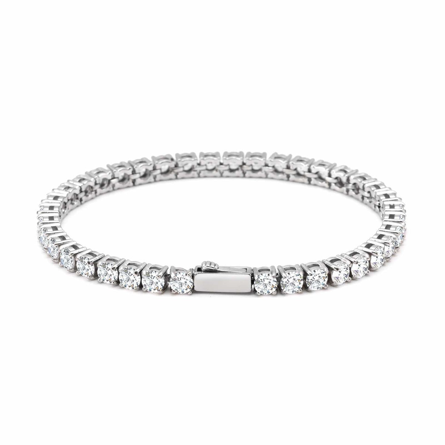 BG400W B.Tiff 4mm Tennis Bracelet