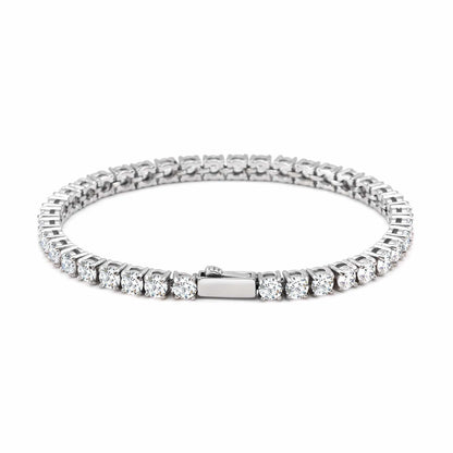 BG400W B.Tiff 4mm Tennis Bracelet