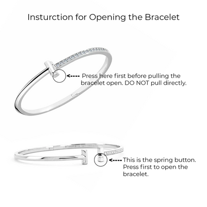 BG882G B.Tiff Gold Unisson Bangle Bracelet