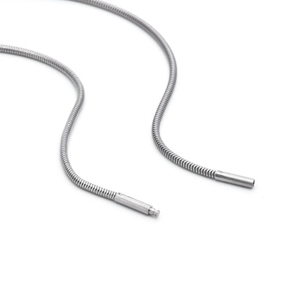 C060W B.Tiff Coil Chain Necklace/ 2mm Thick (An exclusive clasp design)