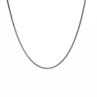 C060W B.Tiff Coil Chain Necklace/ 2mm Thick (An exclusive clasp design)