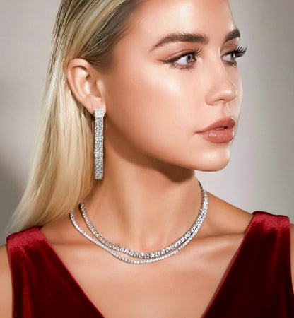 C103W B.Tiff Tennis Necklace/ 3mm