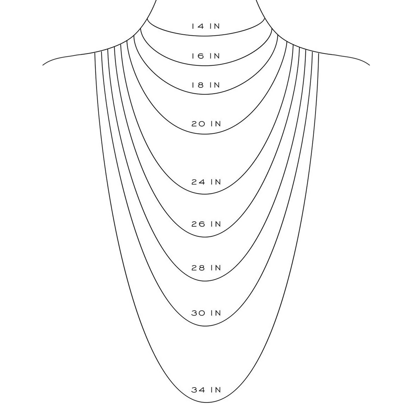 C030W B.Tiff Coil Chain Necklace, 1.2mm/ 1.5mm (An exclusive clasp design)