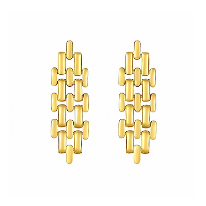 ER004G B.Tiff Gold Ripple Earrings