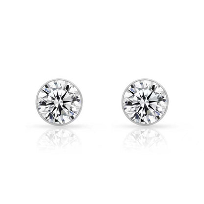 ER201W B.Tiff 2 ct Solitaire Stud Earrings