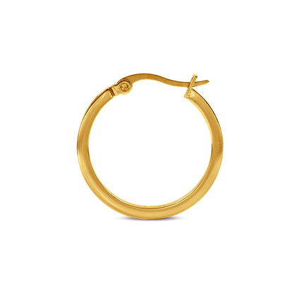 ER310G B.Tiff Gold Pavé 28-Stone Classic Small Hoop Earrings