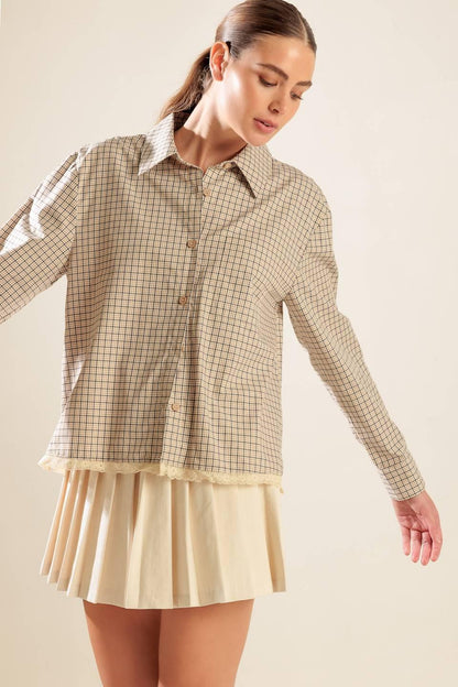 AWAITING LOVE WOVEN TOP