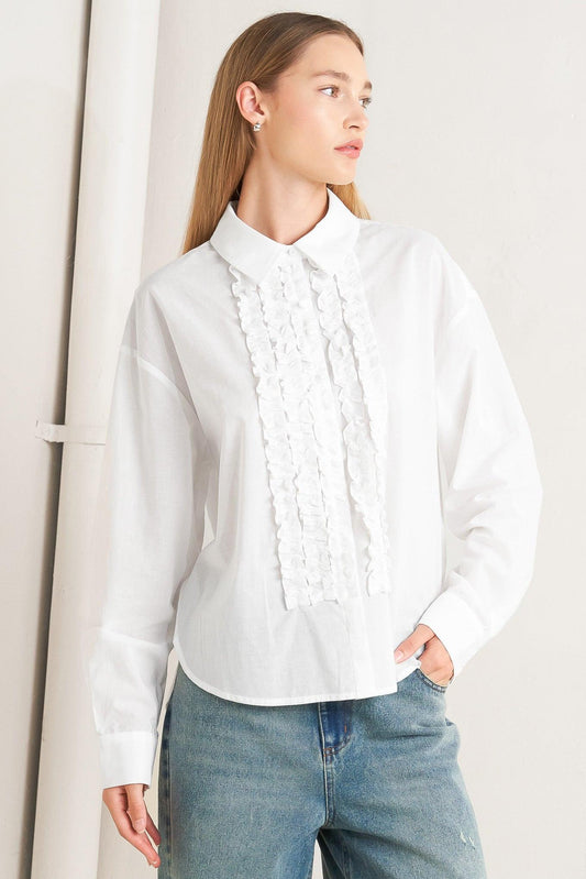 Modern muse woven top