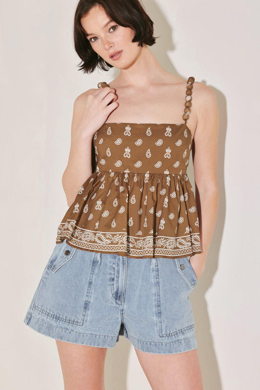 Free spirit mode woven top
