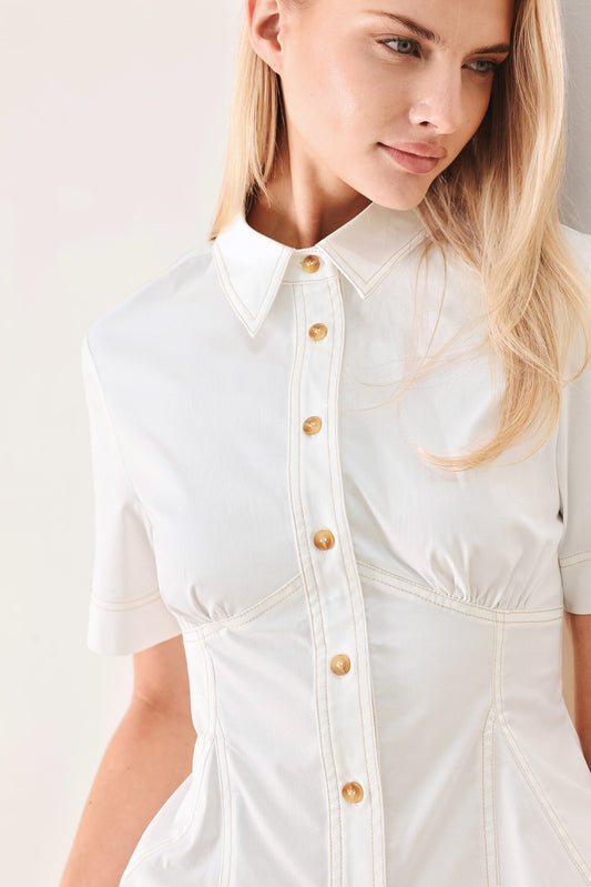 Made for sunshine woven top