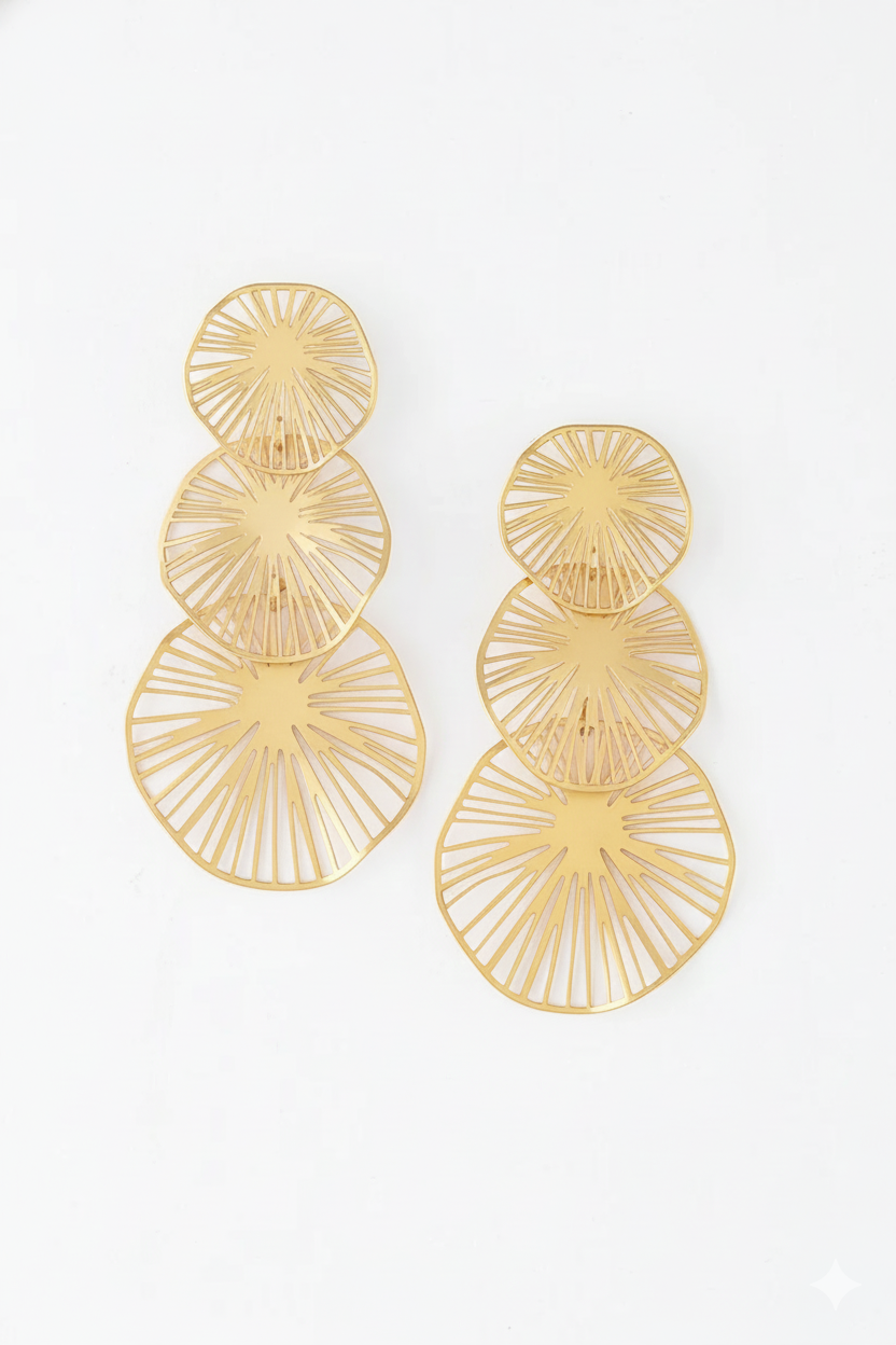 Triple Lemon Drop Earrings
