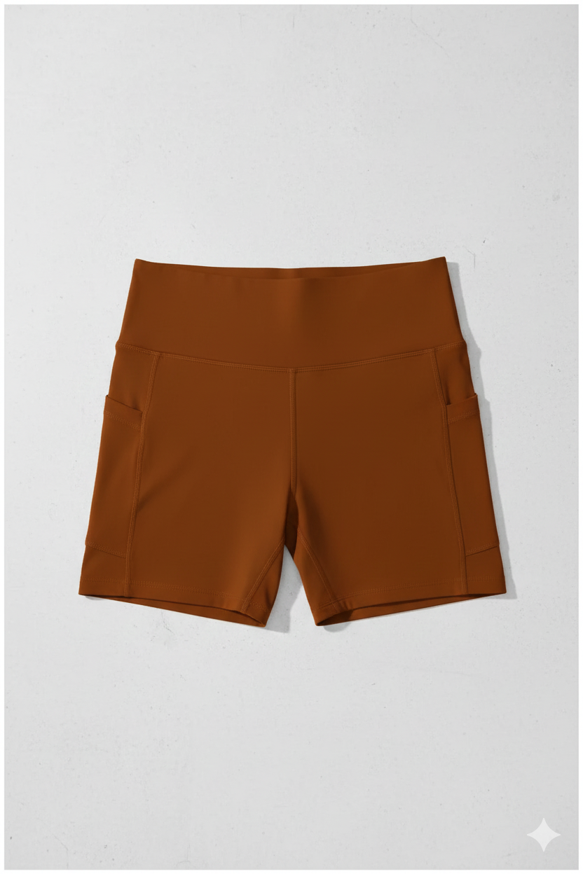 Sports Yoga Shorts With Pockets