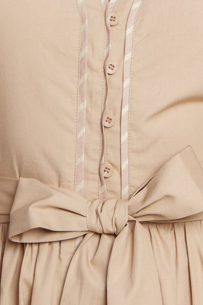 RESORT ESCAPE WOVEN MIDI DRESS