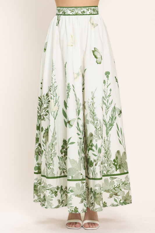 JUPE LONGUE TISSÉE GREENHOUSE ROMANCE