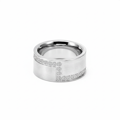 RG129W B.Tiff .02 ct Cross Body Ring [Wide Band]