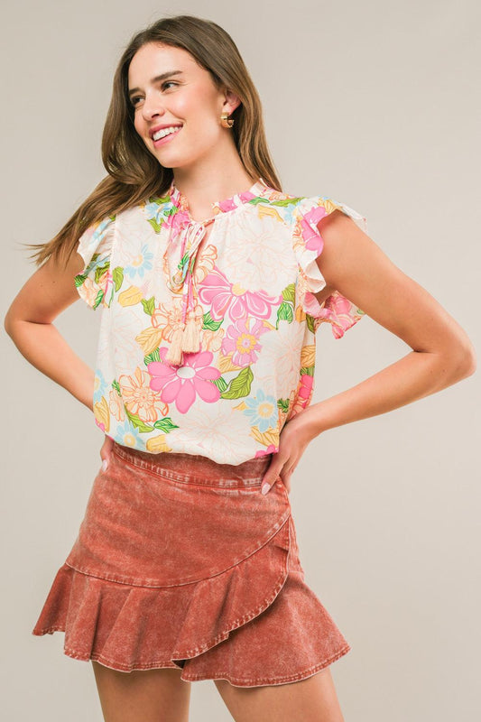 Feeling fabulous woven top