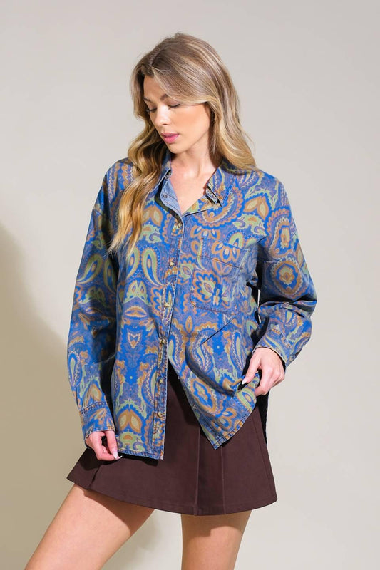 I'm in charge woven top