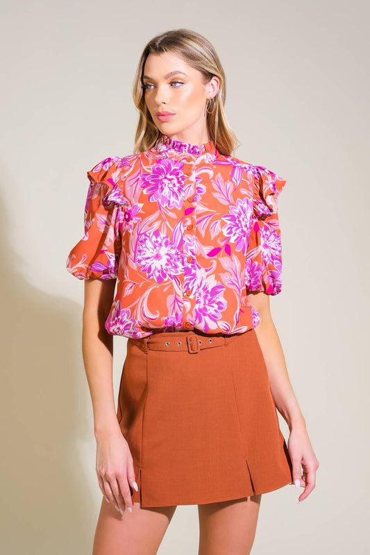 Memories in focus woven top