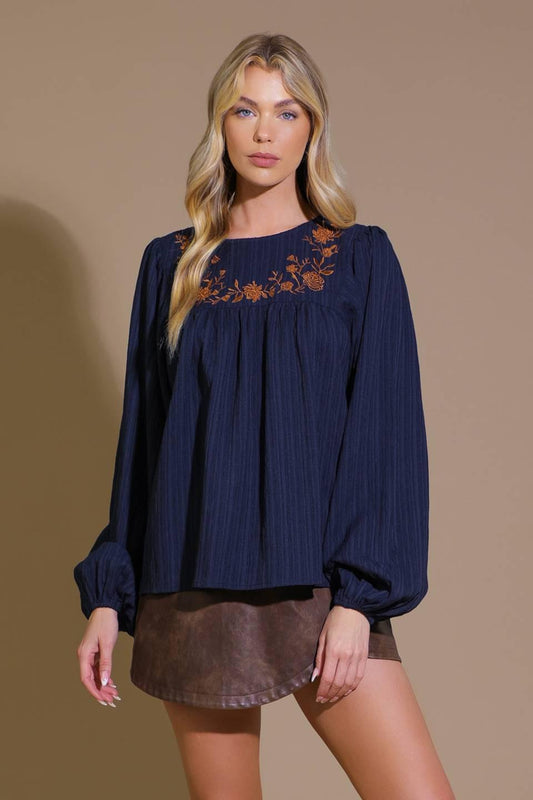 Enchanted to meet woven top
