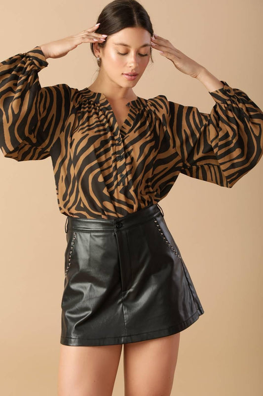 Loving myself woven top