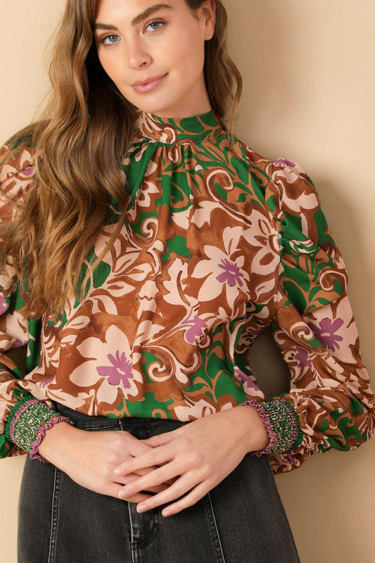Brewed bliss woven top