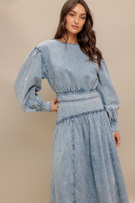 American blend denim top