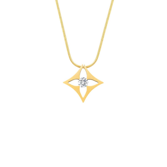 PT138G B.Tiff Gold Floro Pendant