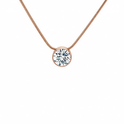 PT201RG B.Tiff Rose Gold 2 ct Solitaire Pendant