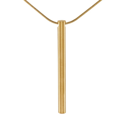 PT300G B.Tiff Gold Plain Bar Pendant