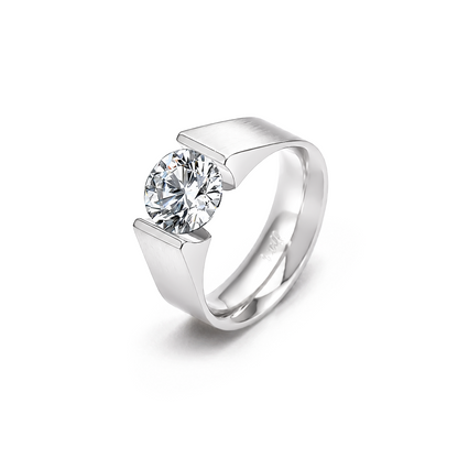 RG093W B.Tiff 2 ct Round Solitaire Engagement Ring