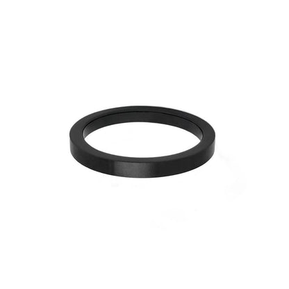 RG105B B.Tiff Plain Black Ceramic Ring [Thin Band]