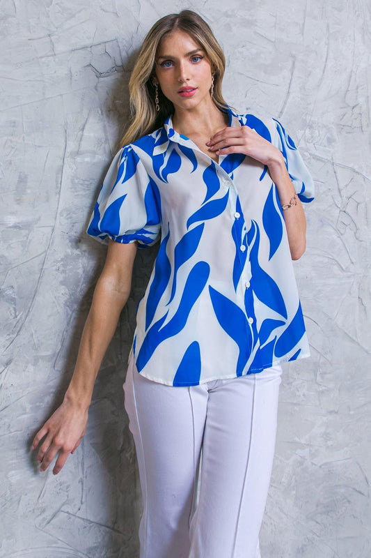 Major crush woven top