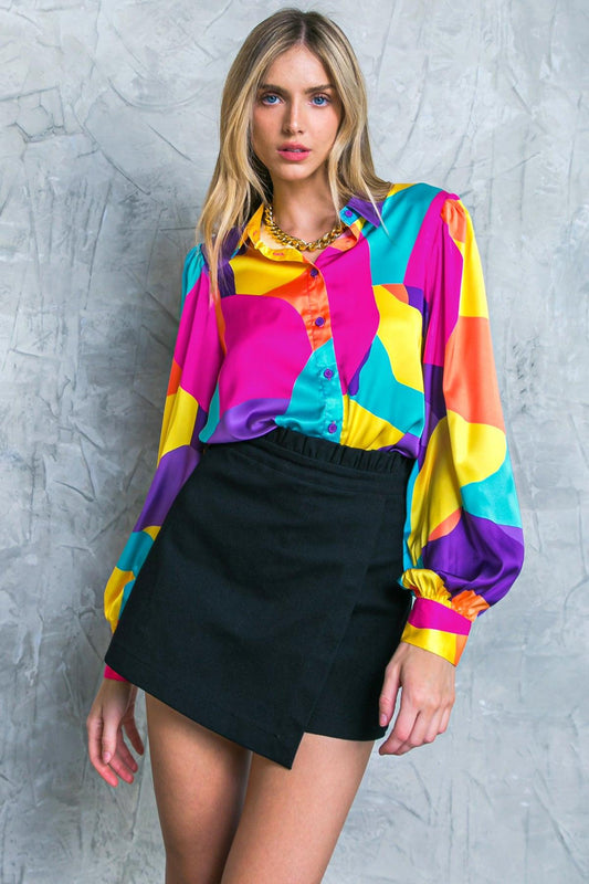 Follow the flow woven top