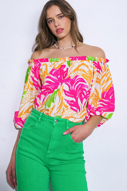 Breaking hearts woven top