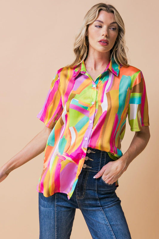 Elevated option woven top