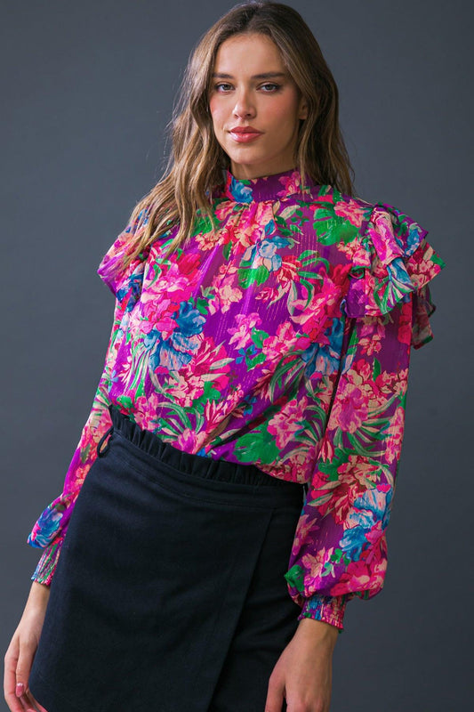 Makes me happy woven top
