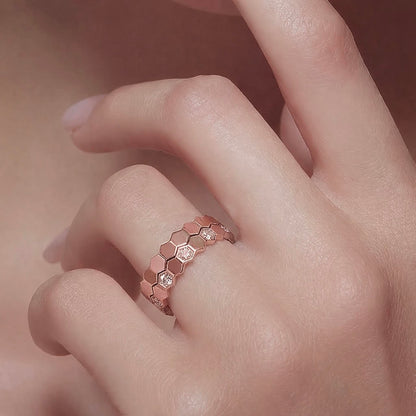 RG110RG B.Tiff Pavé Rose Gold Mon Rêve Ring